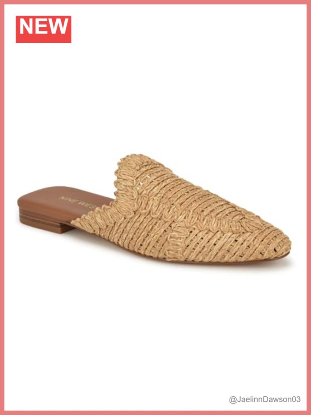 Nine West Women's Cleigha Pointy Toe Mules - Sli p-On PU Leather - Picture 6 of 6